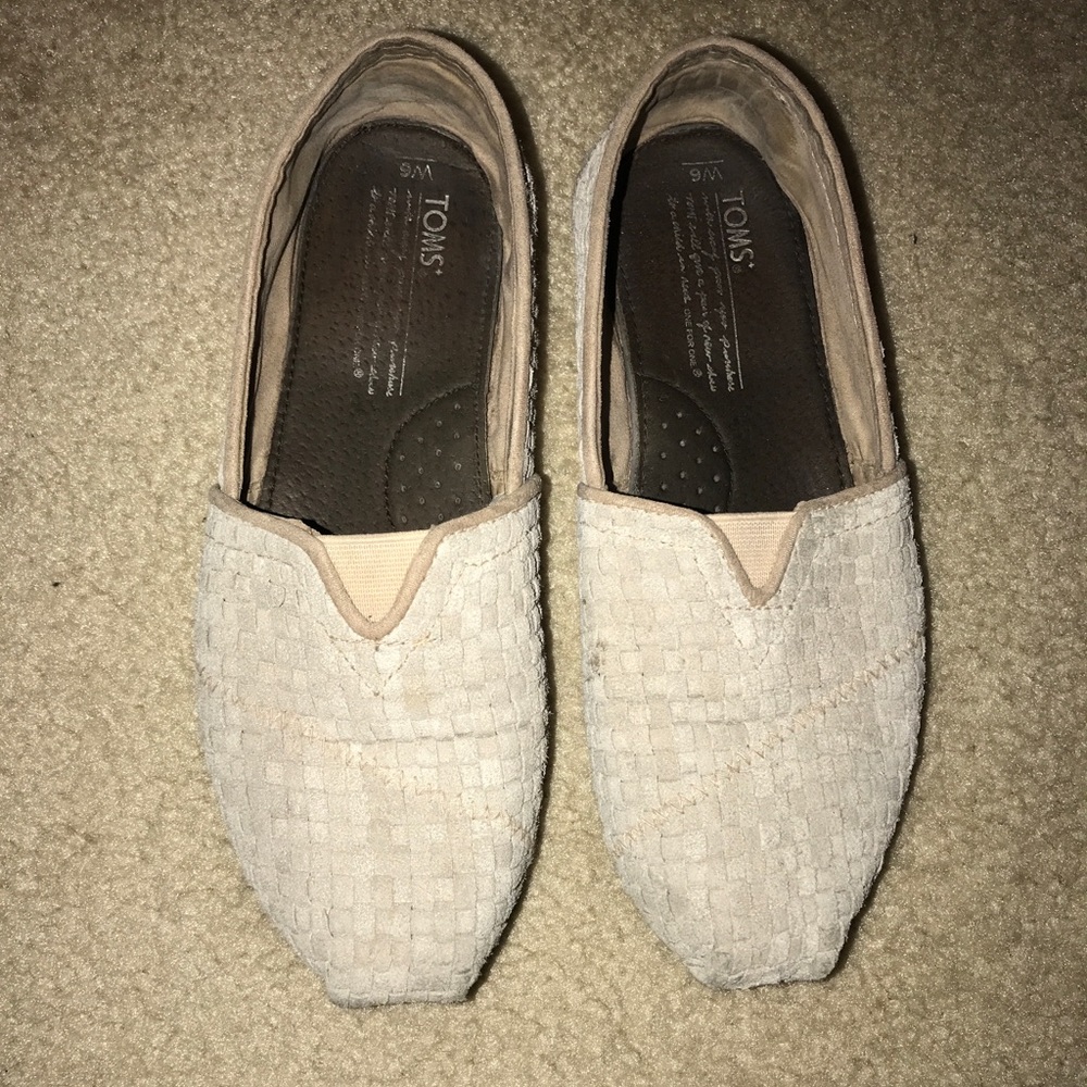 Suede TOMS for Neiman Marcus.